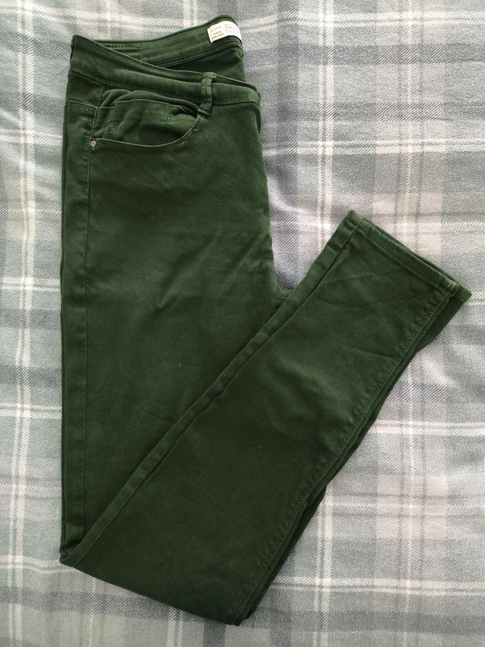 Vaquero verde recto